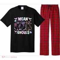Cute Ghost Mean Ghouls Funny Halloween Costume Spooky Season Pajama Set thumb 0