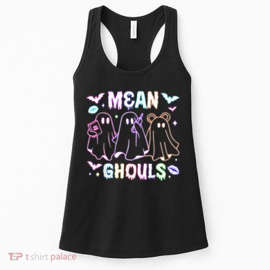 Cute Ghost Mean Ghouls Funny Halloween Costume Spooky Season Women's Tank Top