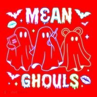 Cute Ghost Mean Ghouls Funny Halloween Costume Spooky Season Santa Hat thumb 1