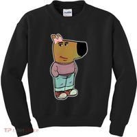 Chill Girl Meme Funny Chill Guy Meme Kids Sweatshirt thumb 0