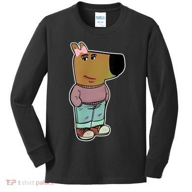 Chill Girl Meme Funny Chill Guy Meme Kids Long Sleeve Shirt