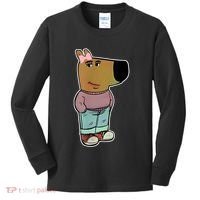 Chill Girl Meme Funny Chill Guy Meme Kids Long Sleeve Shirt thumb 0