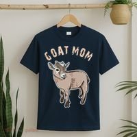 Cute Goat Mom Illustration Lovers Gifts Owner Farmer Gift T-Shirt thumb 2