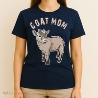 Cute Goat Mom Illustration Lovers Gifts Owner Farmer Gift T-Shirt thumb 4
