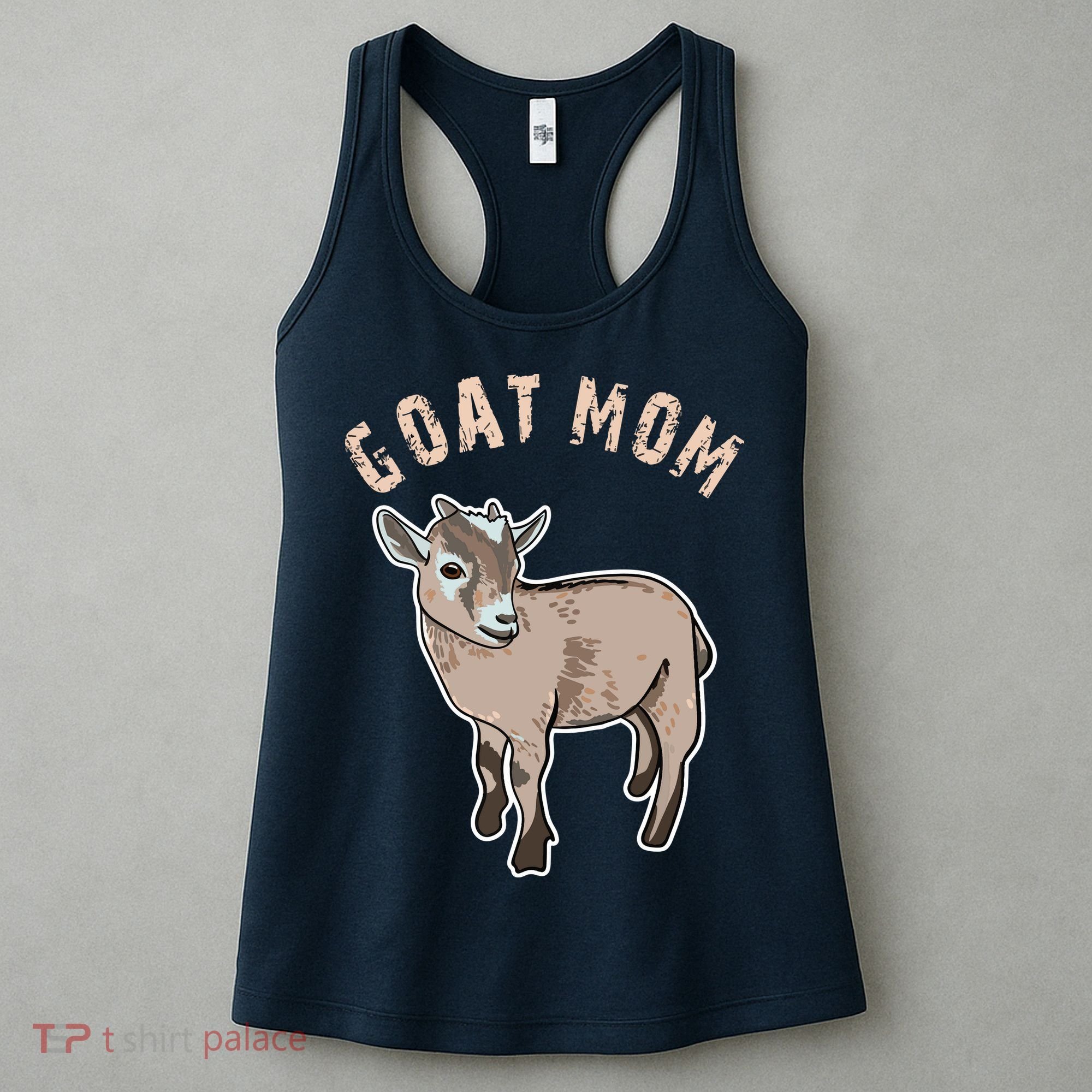 Cute Goat Mom Illustration Lovers Gifts Owner Farmer Gift Women's Tank Top