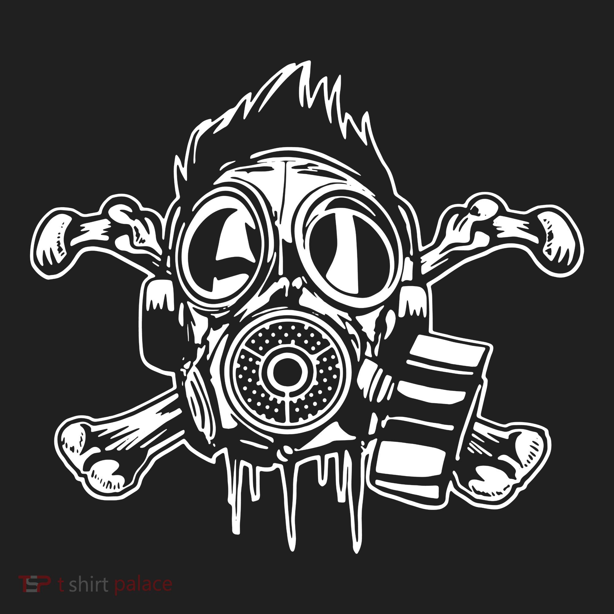 Crossbones Gas Mask Guy Women's Sweatshirt