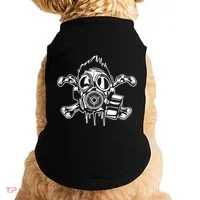 Crossbones Gas Mask Guy Doggie Tank thumb 0