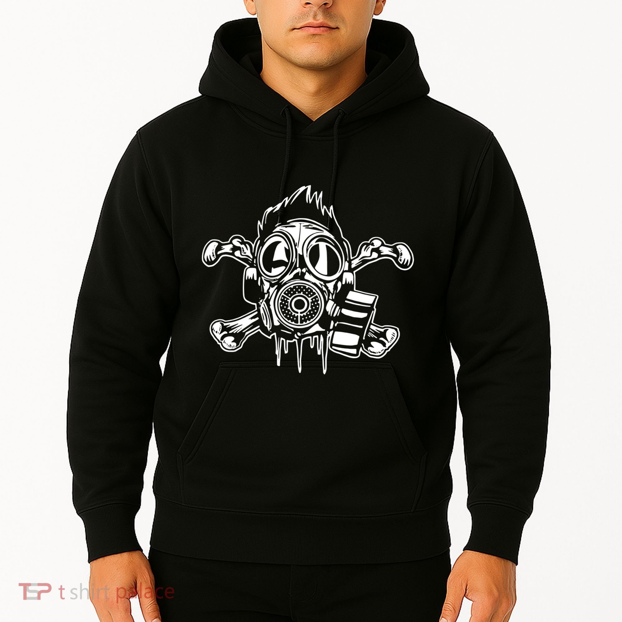 Crossbones Gas Mask Guy Hoodie