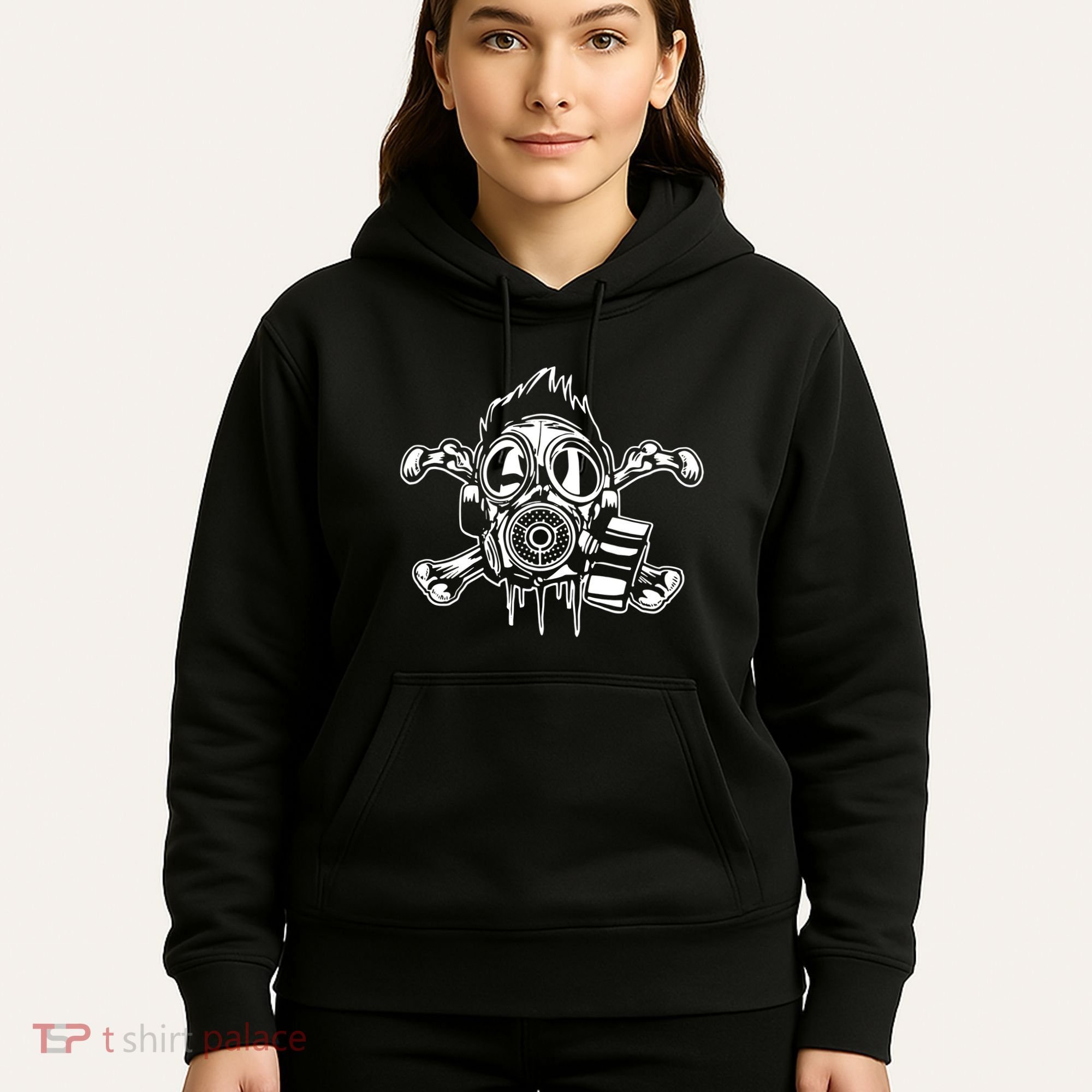 Crossbones Gas Mask Guy Hoodie