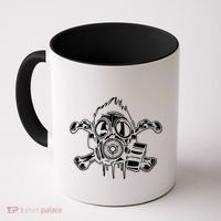 Crossbones Gas Mask Guy Coffee Mug thumb 0