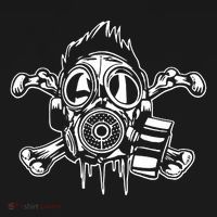 Crossbones Gas Mask Guy Pajama Set thumb 2