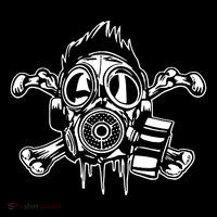 Crossbones Gas Mask Guy Women's Hoodie thumb 2