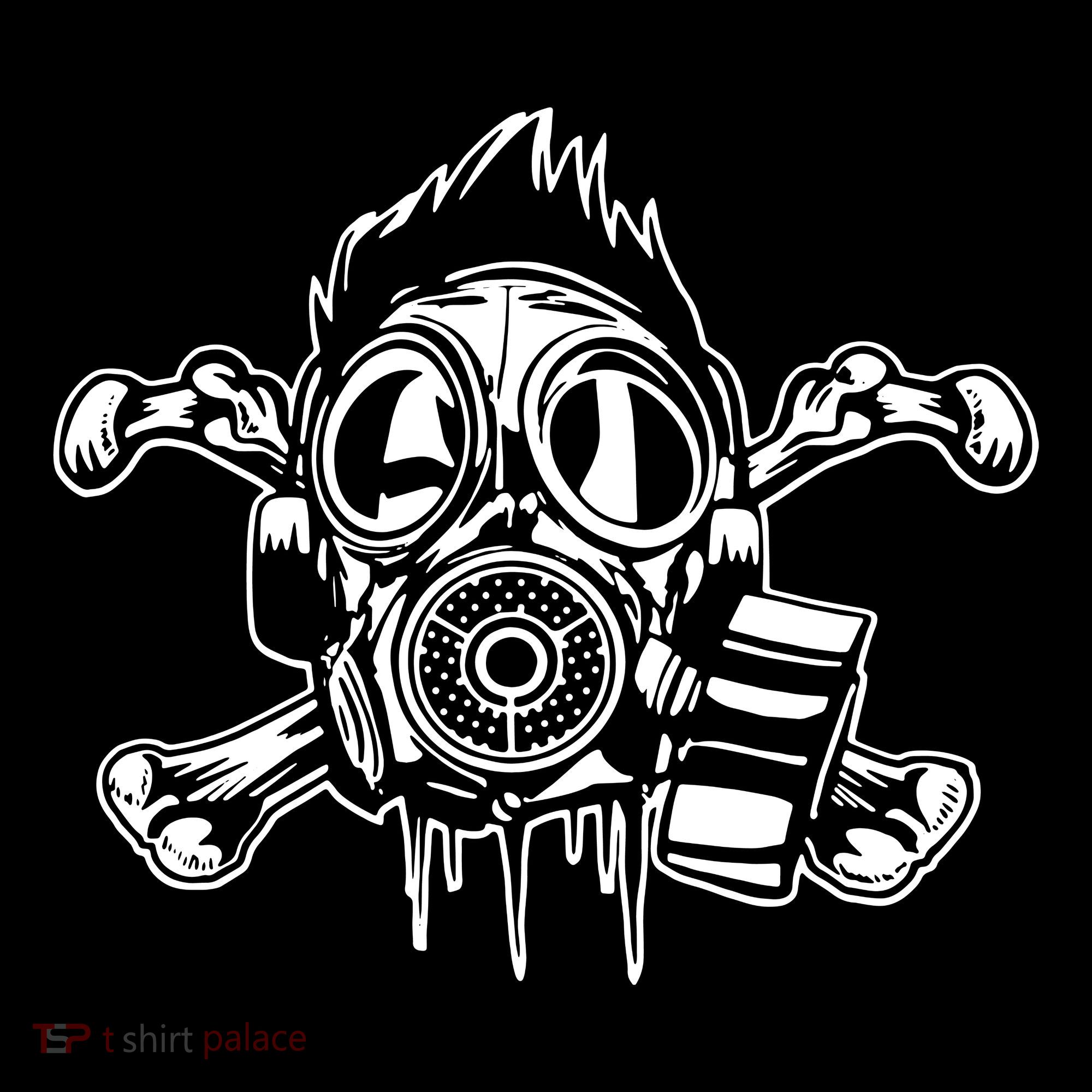 Crossbones Gas Mask Guy Women's Hoodie