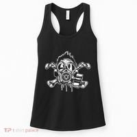 Crossbones Gas Mask Guy Women's Tank Top thumb 0