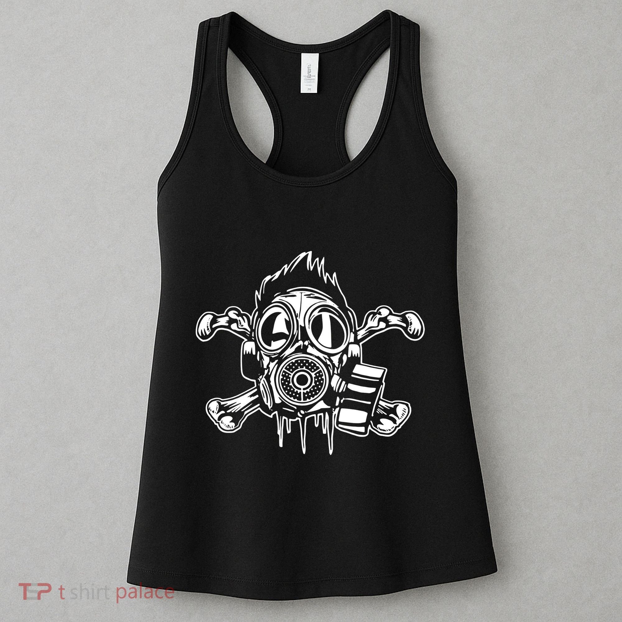 Crossbones Gas Mask Guy Women's Tank Top