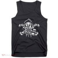 Crossbones Gas Mask Guy Tank Top thumb 0