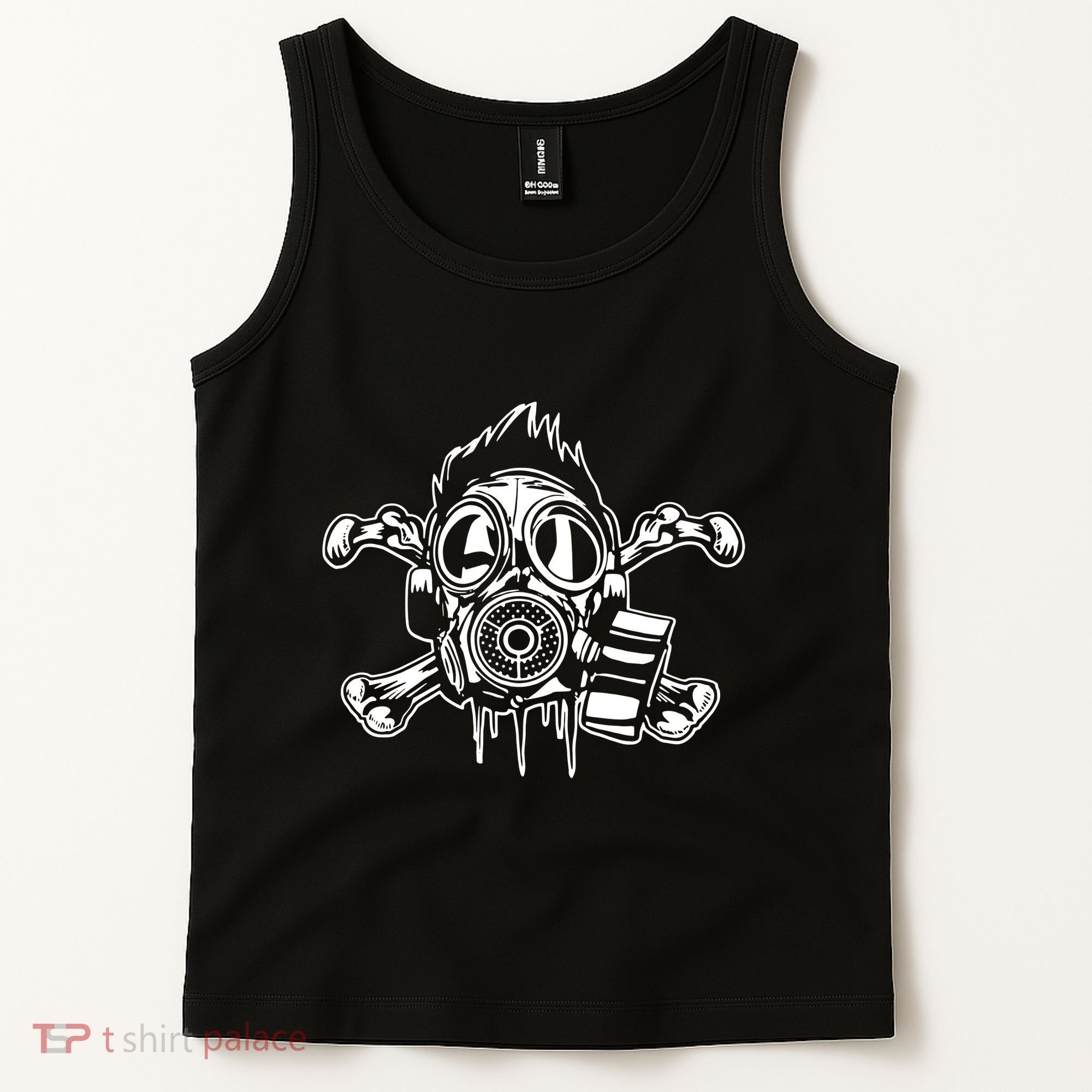 Crossbones Gas Mask Guy Tank Top