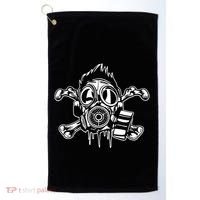 Crossbones Gas Mask Guy Golf Towel thumb 0