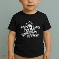 Crossbones Gas Mask Guy Toddler T-Shirt thumb 2