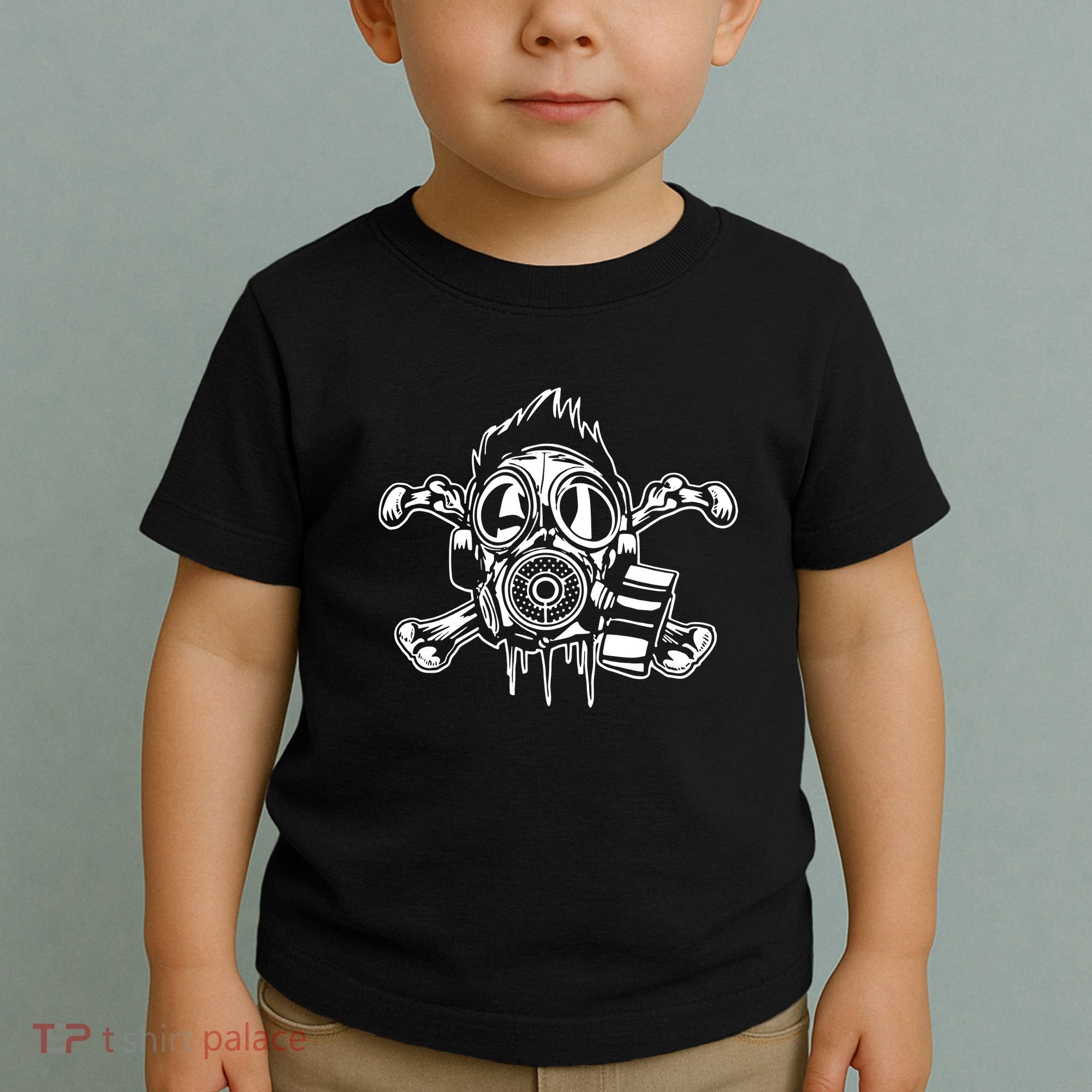 Crossbones Gas Mask Guy Toddler T-Shirt