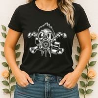 Crossbones Gas Mask Guy Women's T-Shirt thumb 2