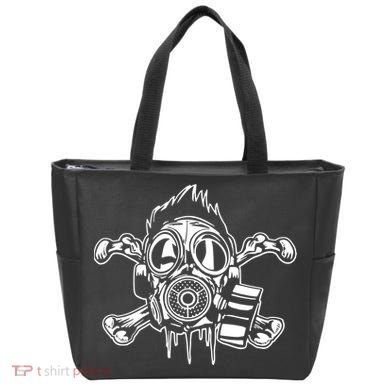Crossbones Gas Mask Guy Tote Bag
