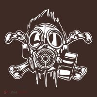 Crossbones Gas Mask Guy Apron thumb 3