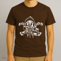 Crossbones Gas Mask Guy T-Shirt thumb 3