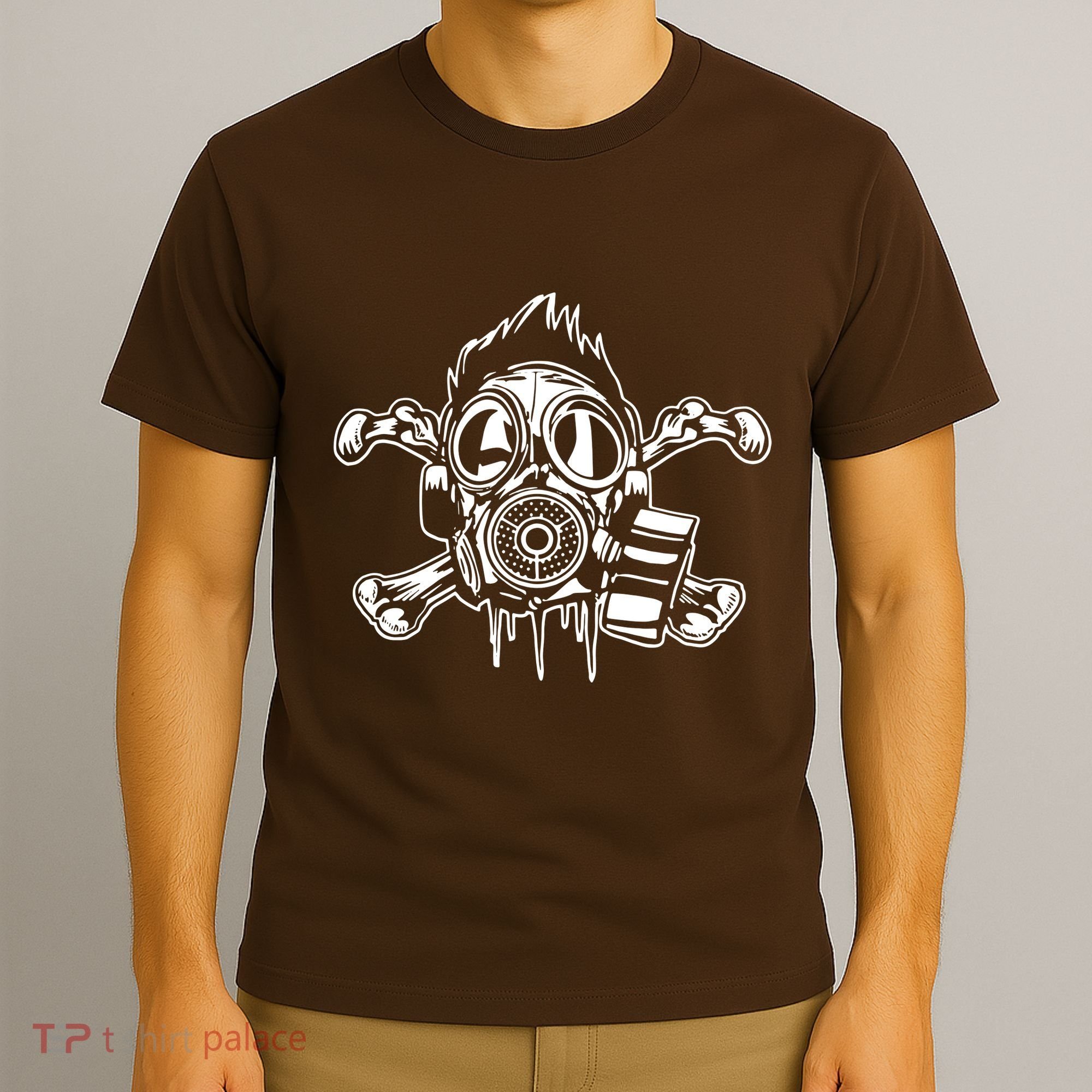Crossbones Gas Mask Guy T-Shirt