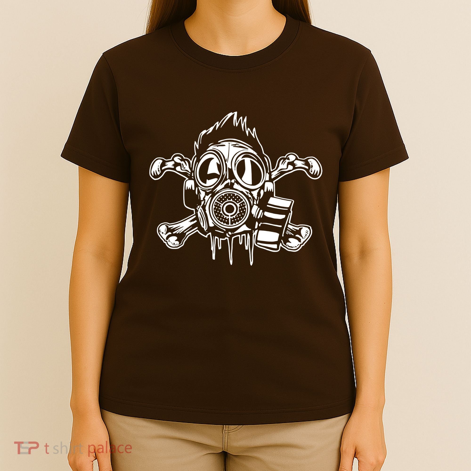 Crossbones Gas Mask Guy T-Shirt