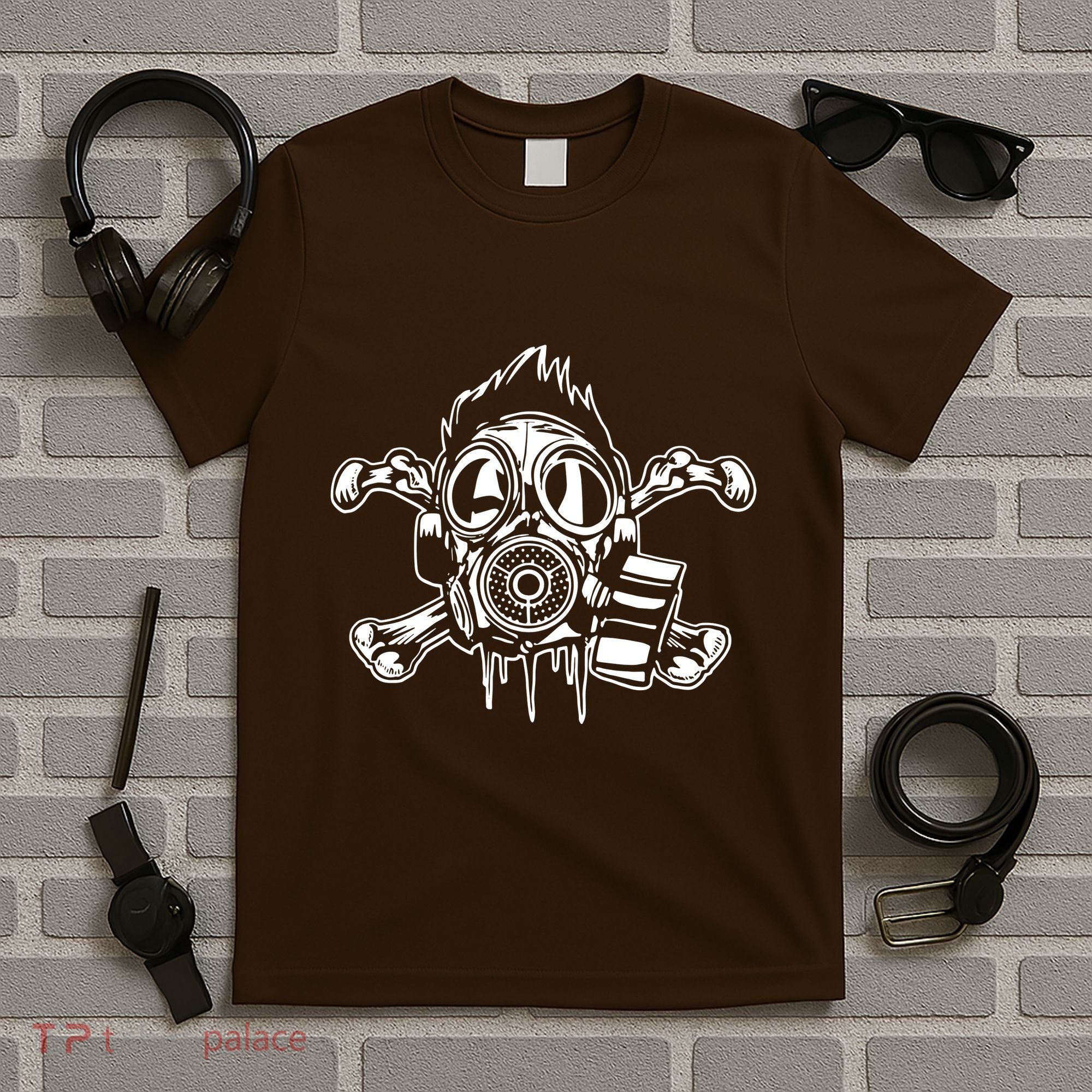 Crossbones Gas Mask Guy T-Shirt
