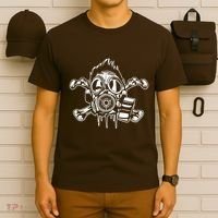 Crossbones Gas Mask Guy T-Shirt thumb 6
