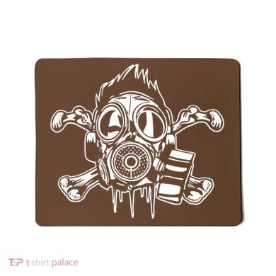 Crossbones Gas Mask Guy Mousepad