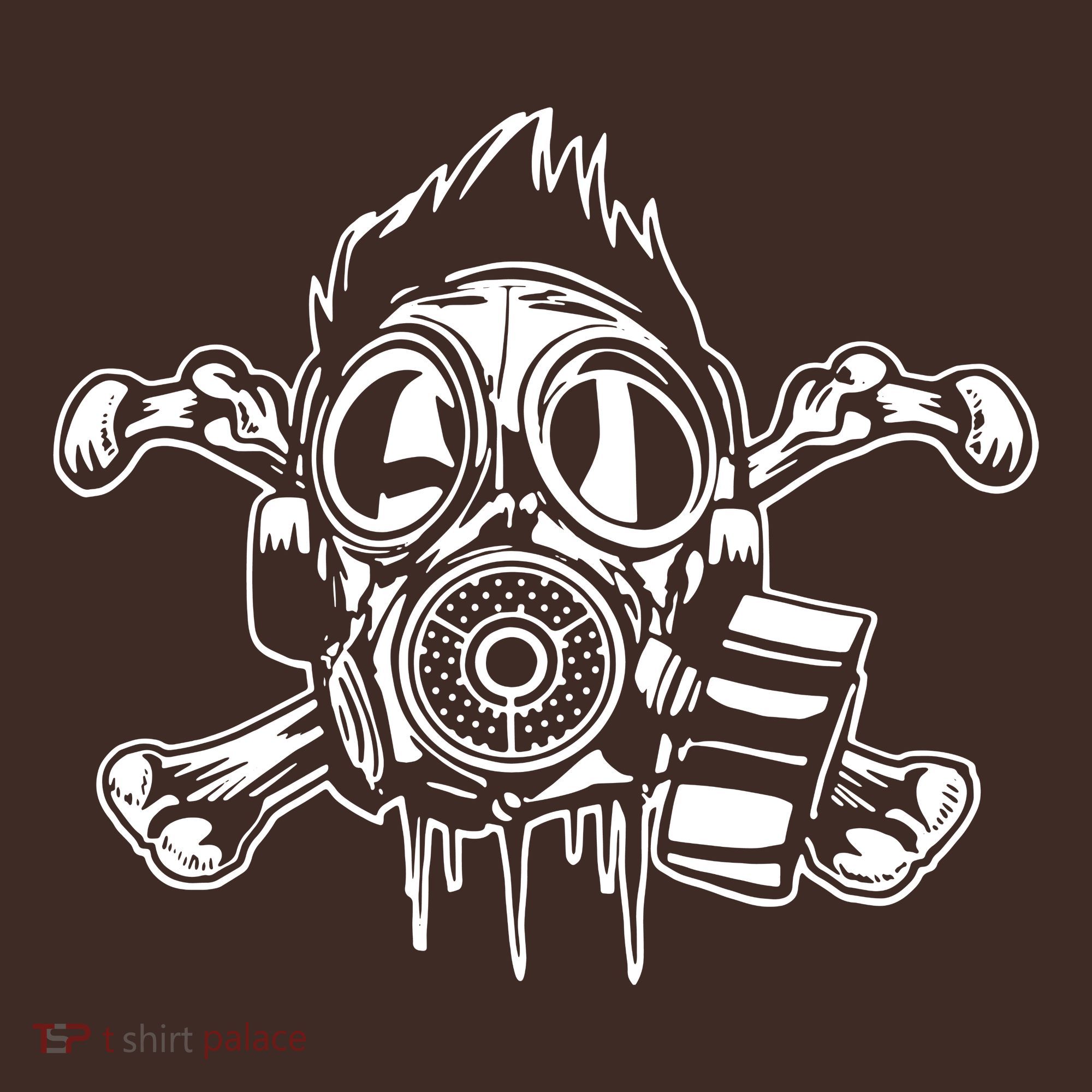 Crossbones Gas Mask Guy Mousepad