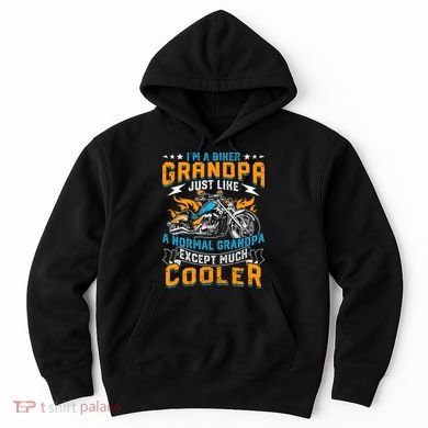 Cool Grandpa Motorcycle Gift Idea Hoodie