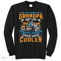 Cool Grandpa Motorcycle Gift Idea Sweatshirt thumb 0