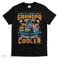 Cool Grandpa Motorcycle Gift Idea T-Shirt thumb 0