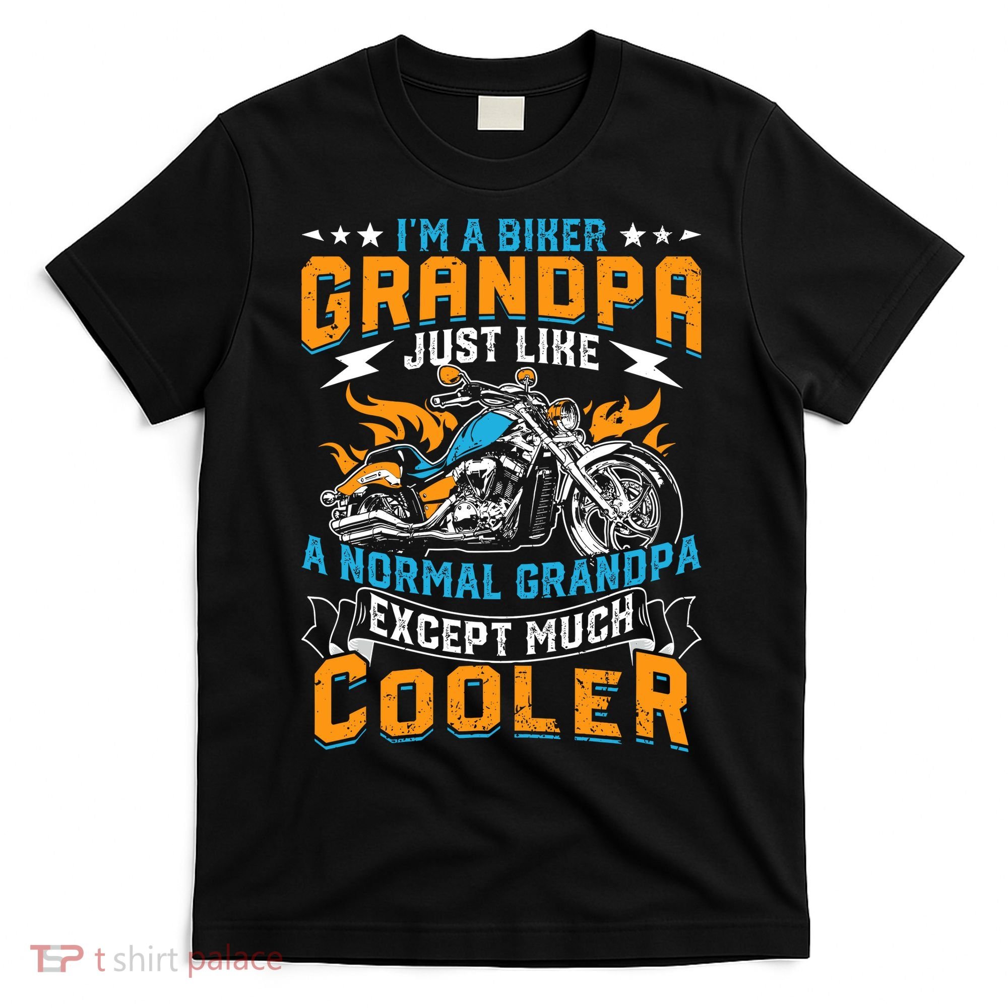 Cool Grandpa Motorcycle Gift Idea T-Shirt