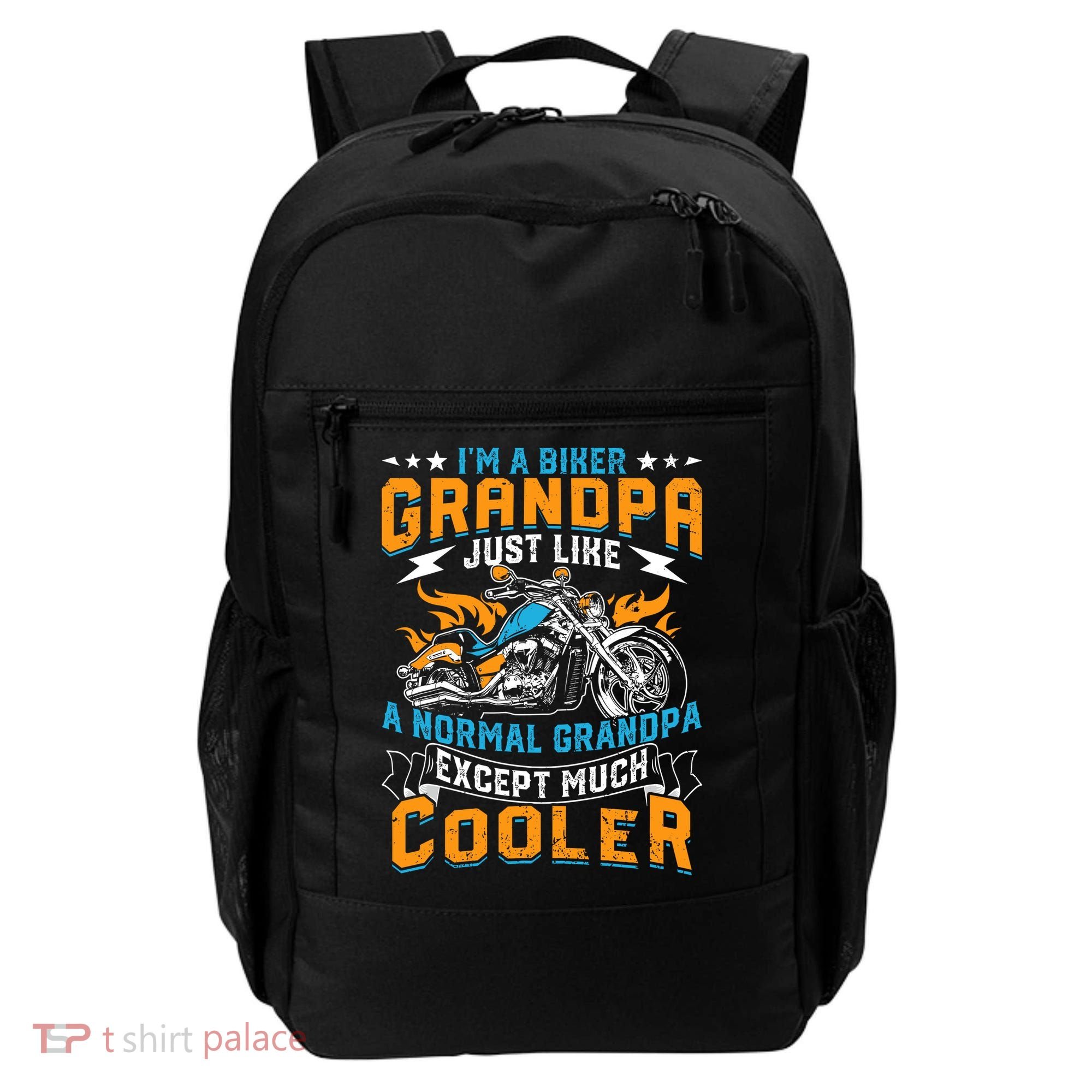 Cool Grandpa Motorcycle Gift Idea Backpack