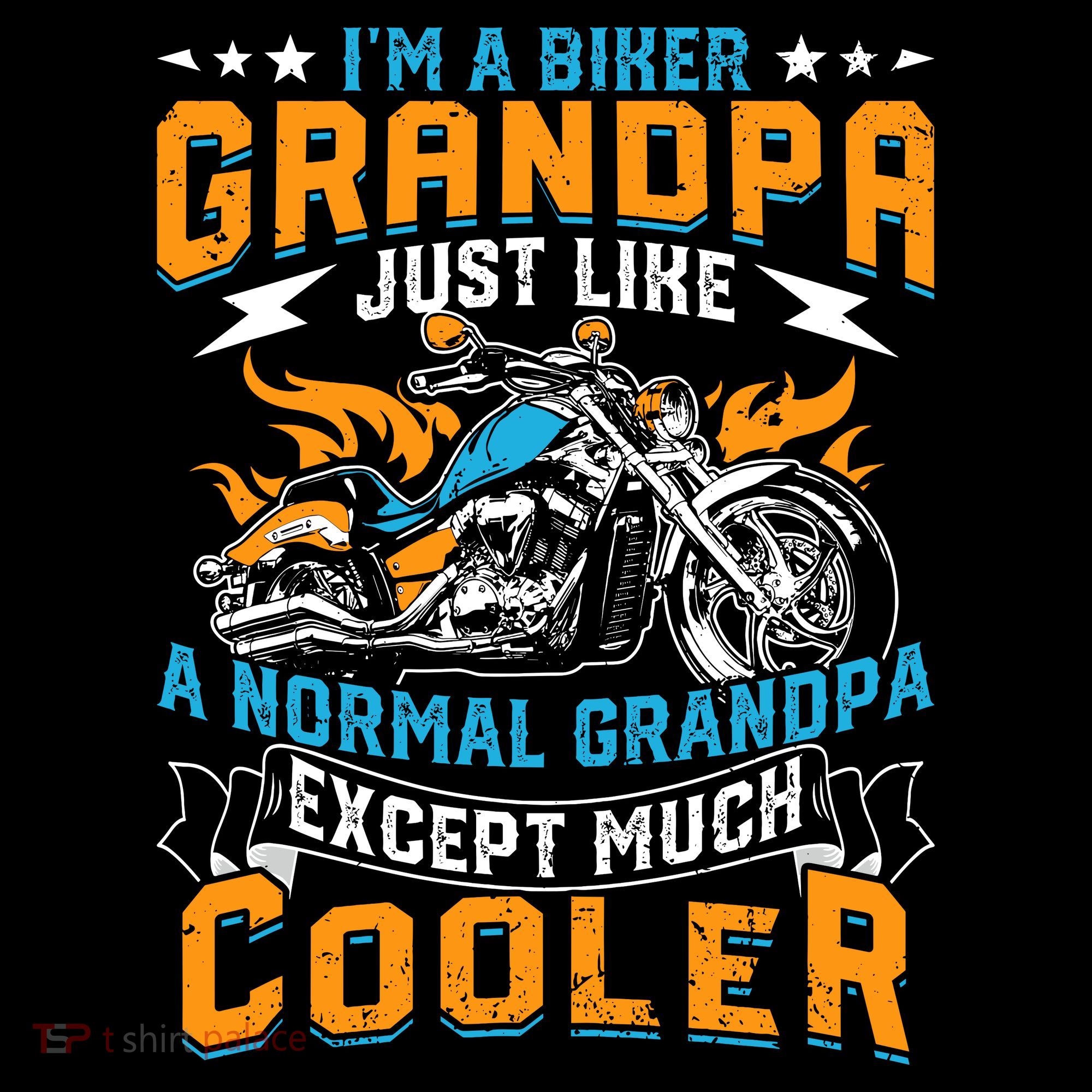 Cool Grandpa Motorcycle Gift Idea Women's Hoodie