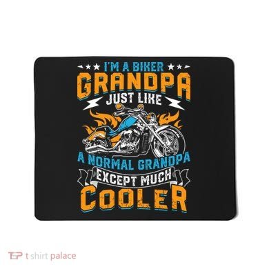 Cool Grandpa Motorcycle Gift Idea Mousepad