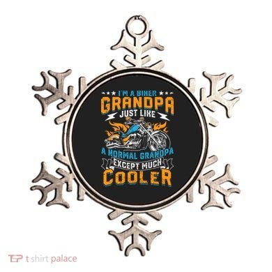 Cool Grandpa Motorcycle Gift Idea Ornament
