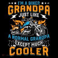 Cool Grandpa Motorcycle Gift Idea Ornament thumb 1