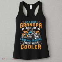 Cool Grandpa Motorcycle Gift Idea Women's Tank Top thumb 3