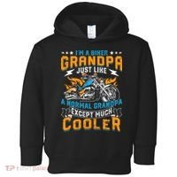 Cool Grandpa Motorcycle Gift Idea Toddler Hoodie thumb 0
