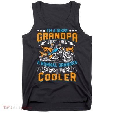 Cool Grandpa Motorcycle Gift Idea Tank Top