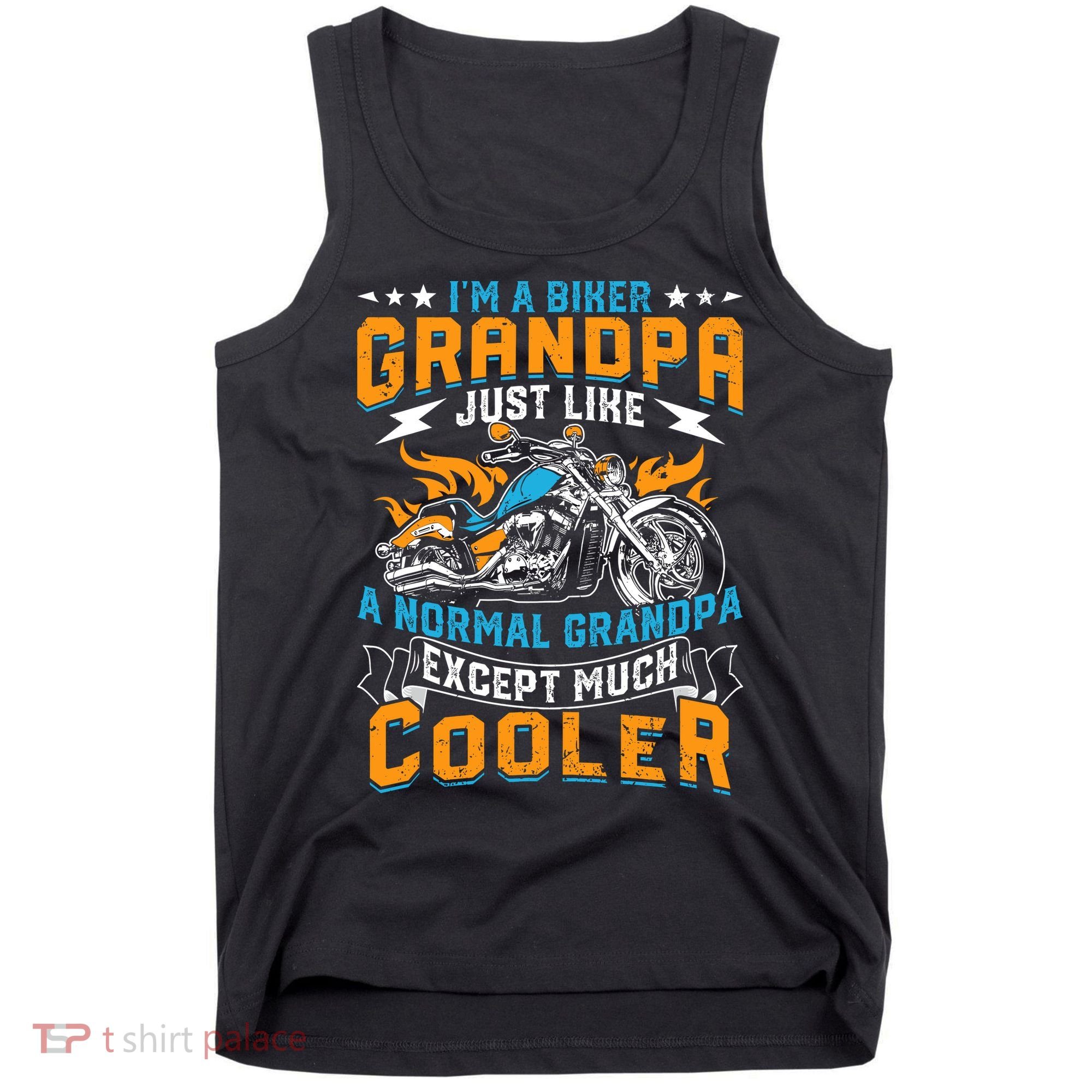 Cool Grandpa Motorcycle Gift Idea Tank Top