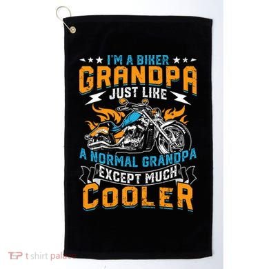 Cool Grandpa Motorcycle Gift Idea Golf Towel
