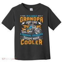 Cool Grandpa Motorcycle Gift Idea Toddler T-Shirt thumb 0