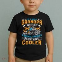 Cool Grandpa Motorcycle Gift Idea Toddler T-Shirt thumb 2